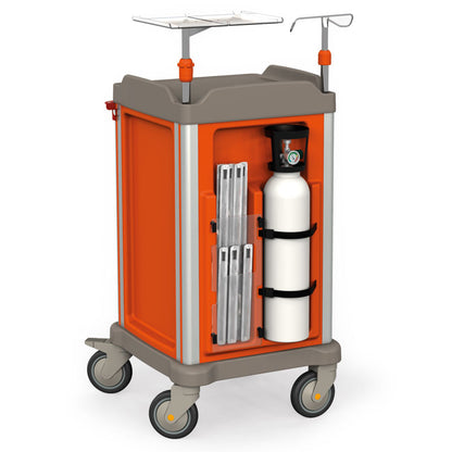PERSOLIFE COMPACT Carrello Emergenza con 4 cassetti e lastra cardiomassaggio (PLT43L4)